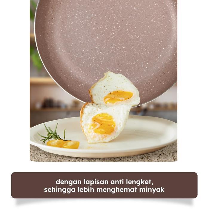 SPECIAL 7PCS Set Peralatan Masak Granit Anti Lengket/Tiga warna kopi, Putih, Hitam/Peralatan Masak