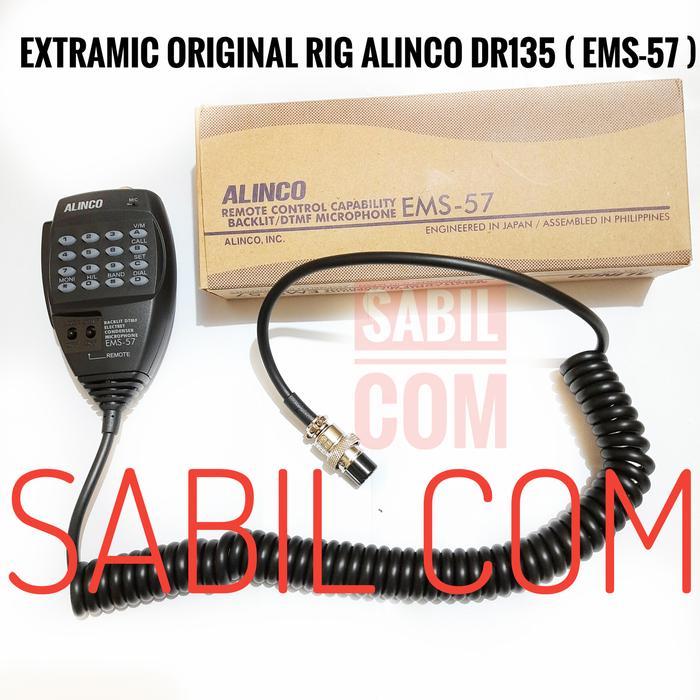 Ada Stok EXTRAMIC ORI RADIO RIG ALINCO DR135 DR 135 EMS-57 PTT MIC RIG EMS57