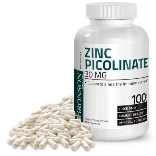 Bronson Zinc Picolinate 30 mg - 100 Capsules