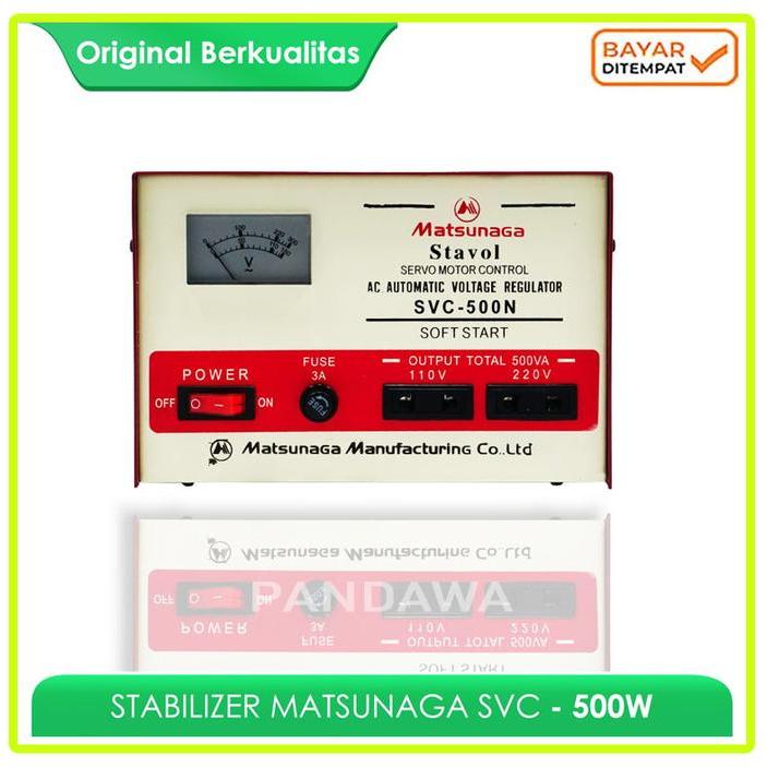 Premium Stabilizer Matsunaga Stavol 500 Watt Promo Original