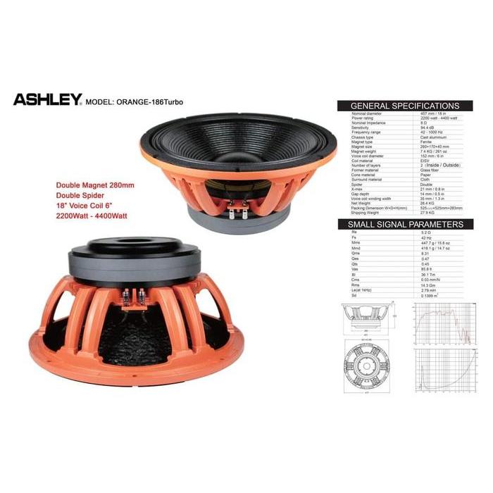 Promo Speaker Component Ashley Orange186 Turbo Orange 186 Turbo Coil 6