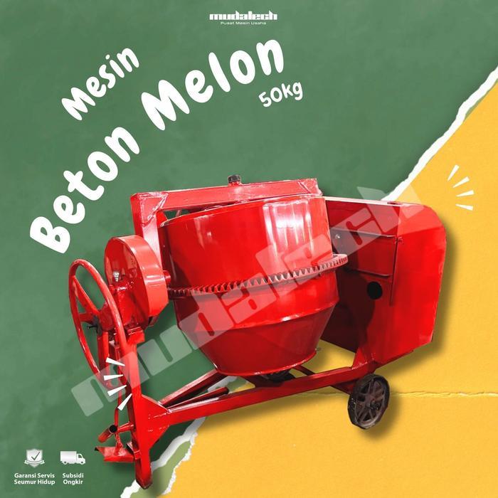 Mesin Molen Aduk Semen Mesin Molen Alat Pengaduk Cor Semen 50 Kg Mixer Pengaduk Semen - Standart, Ta