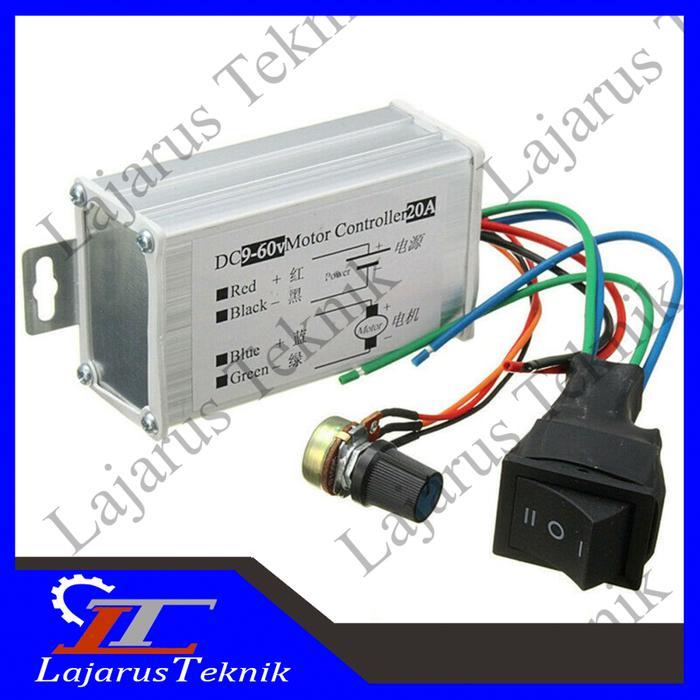TERMURAH PWM SPINDLE DC MOTOR SPEED CONTROLLER 9V ~ 60V / 20A PROMO