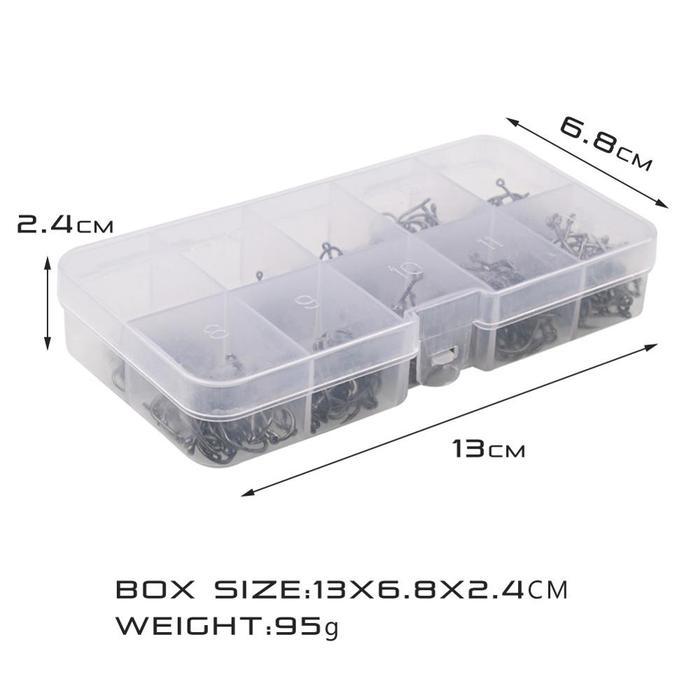 Sougayilang 500 Pcs Kail Pancing Kail Pancing Carbon Kail Pancing Set 3~12 Mata Kail Pancing Kuat