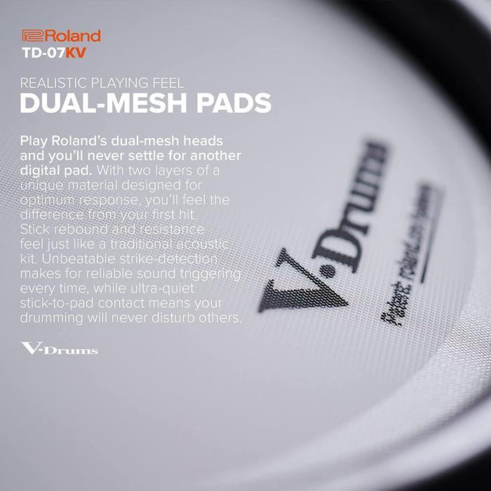 Promo Roland Td-07Kv V-Drums Drum Elektrik Seri V-Drums Td-07 Kelas Menengah Dengan Kick Pad Kd-10 &