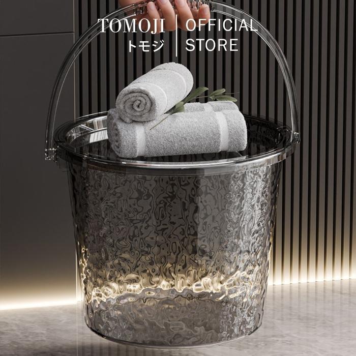TOMOJI Ember Gayung Baskom - Perlengkapan Mandi Minimalis Estetik & Berkualitas, Desain Modern,