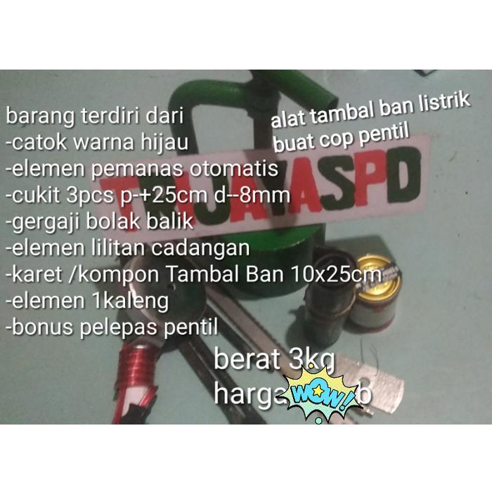 Alat Tambal Ban Listrik 2 Fungsi Biasa Dan Cop Pentil 1Set Lengkap
