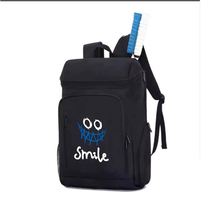 Badminton Bag Raket Tas Ransel Raket Badminton Waterproof Besar Hitam Serbaguna Raket Waterproof Ran