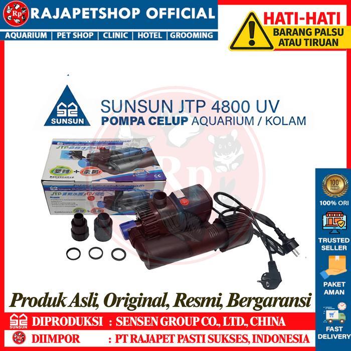 Terlaris Sunsun Jtp 4800 Uv Pompa Celup + Uv Kolam Aquarium