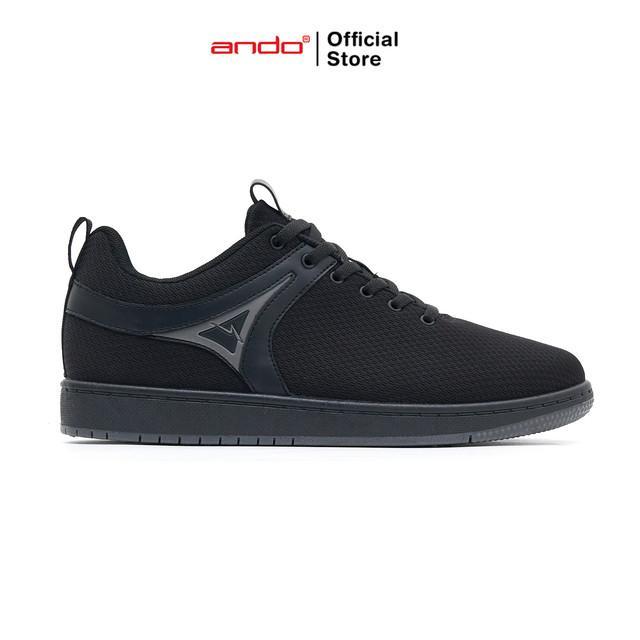 Ando Sepatu Sneakers Surfino Pria - Hitam/Hitam - 39