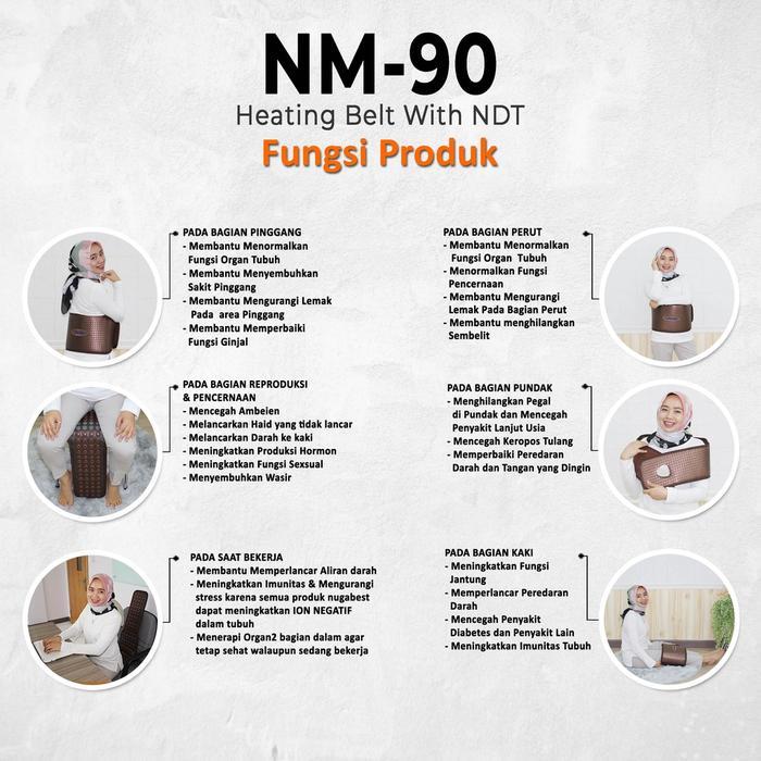Alat terapi Nugabest NM-90 Heating Belt With NDT Nuga Best (Sabuk Kesehatan)