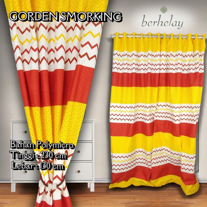 Sale Gorden Smokring Motif Abstrak Minimalis Zig Zag Zigzag Kuning