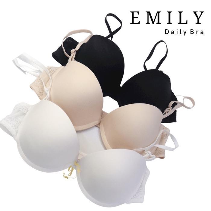 BEST Emily Daily Push Up Bra Bra seamless kawat Bra seamless dan push up T-Shirt Bra with NON SLIP