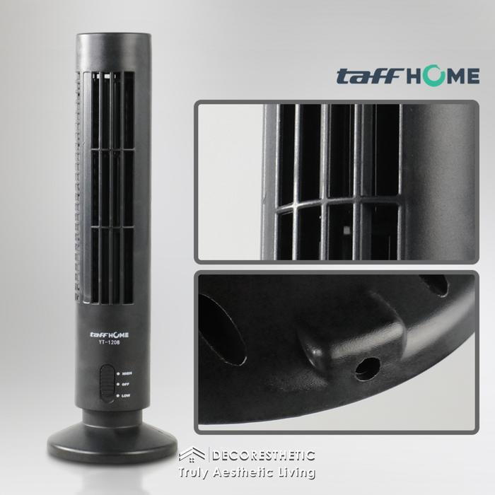 Decoresthetic Taffhome Kipas Angin Usb Meja Tower Mini Anti Slip Desk Fan 2 Speed Modern Portable