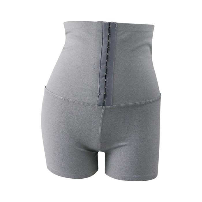 Korset Legging Celana Pendek Olahraga Pelangsing Pengencang Perut Kancing Kait High Waist Seamless C