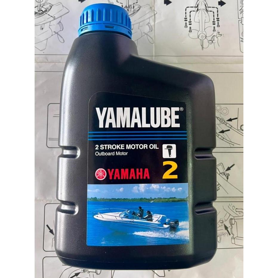 OLI YAMALUBE MARINE 2TAK 1 LITER OLI CAMPUR MESIN TEMPEL YAMAHA 2T