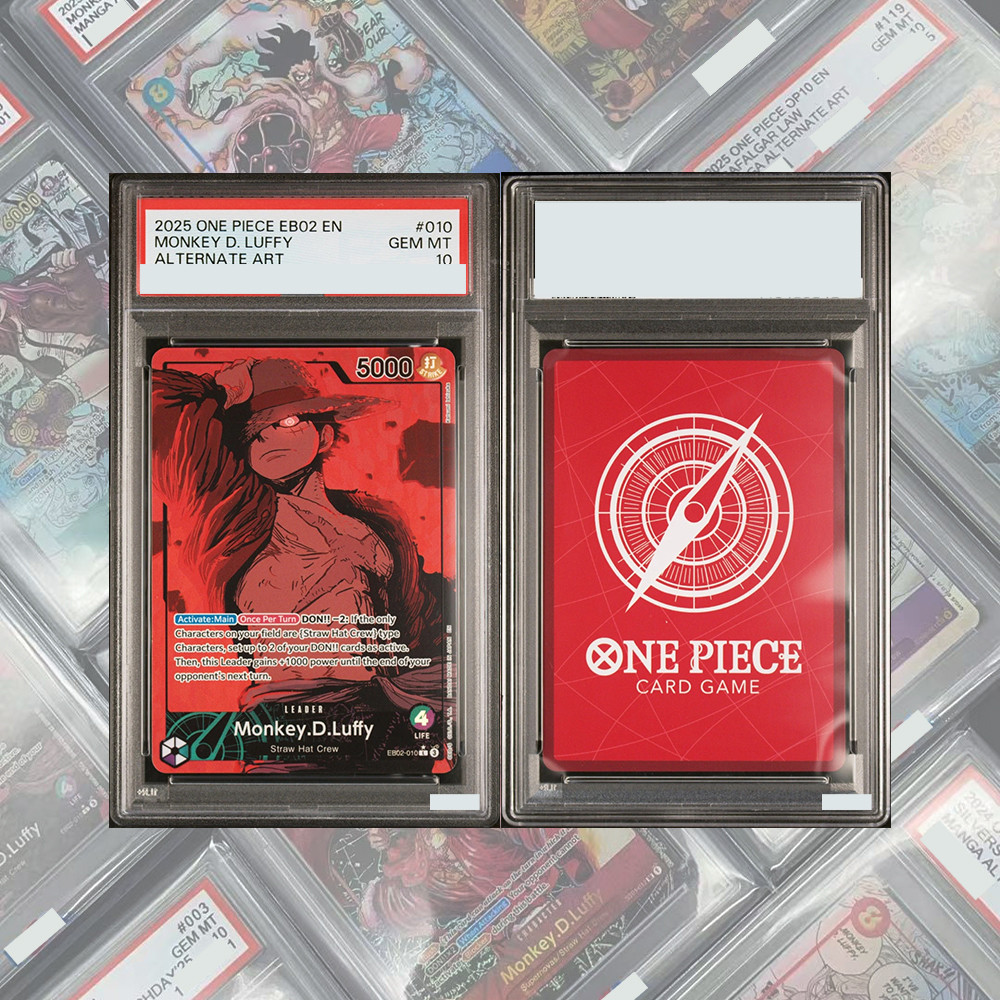 DIY PROXY OPCG GRADED COLLECTION CARD LUFFY MANGA ANIME 25TH COLLECTION EB02-061 GEM MT10
