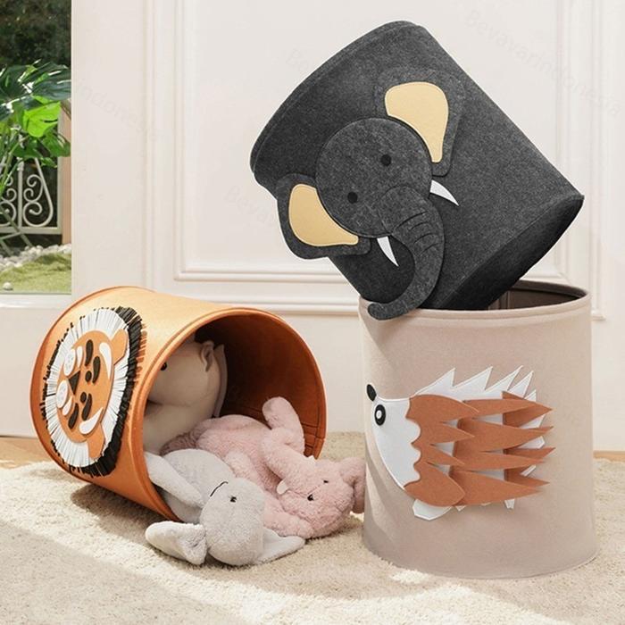 Vixplorn Keranjang Laundry Lucu Keranjang Baju Laundry Bulat Pakaian Keranjang Baju /Toy Storage Box