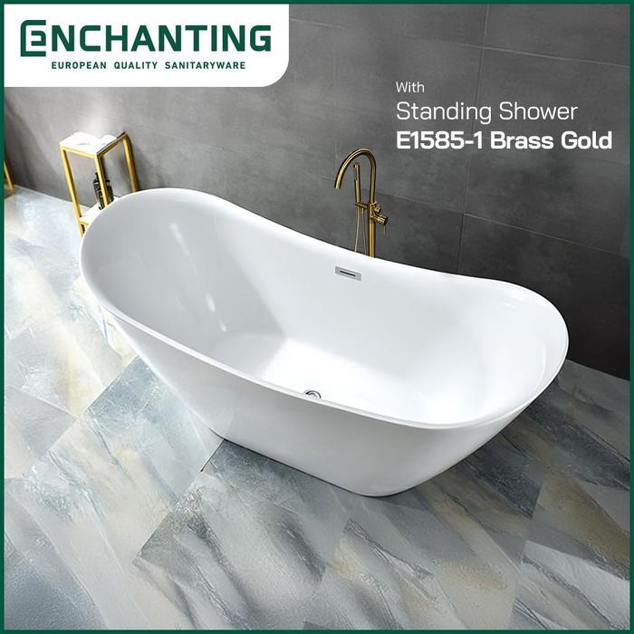 Premium Enchanting Bathtub Free Standing Kamar Mandi Bathtub Acrylic E8623 Original