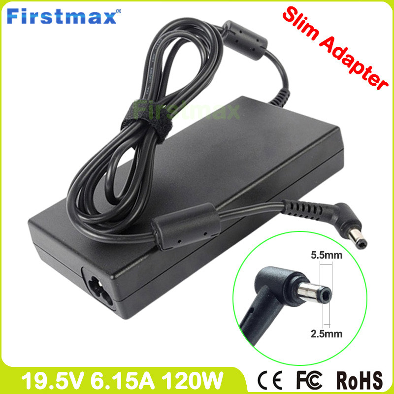 120W Charger 19.5V 6.15A for MSI GX640 GX660 GX680 GX720 GX723 GX730 GX733 GX780 Gaming Laptop Power
