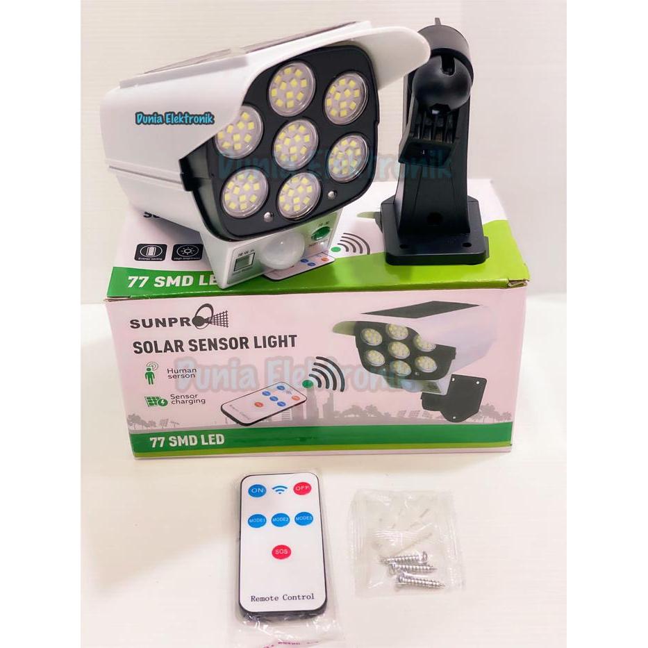 BERMUTU LED Solar Sensor Light Sunpro - Lampu Sensor Tenaga Surya LED