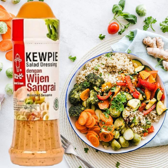 Premium Kewpie Saus Salad Dressing Wijen Sangrai 200Ml Halal Selai Sauce Cocok Untuk Salad Dan Diet