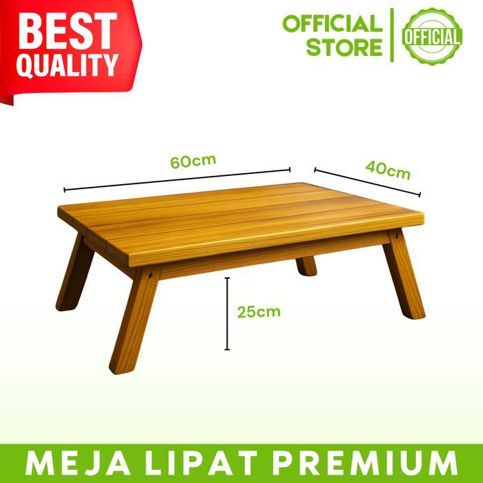 Meja Lipat Belajar Lesehan Laptop Kayu 100% Jati Premium Terlaris