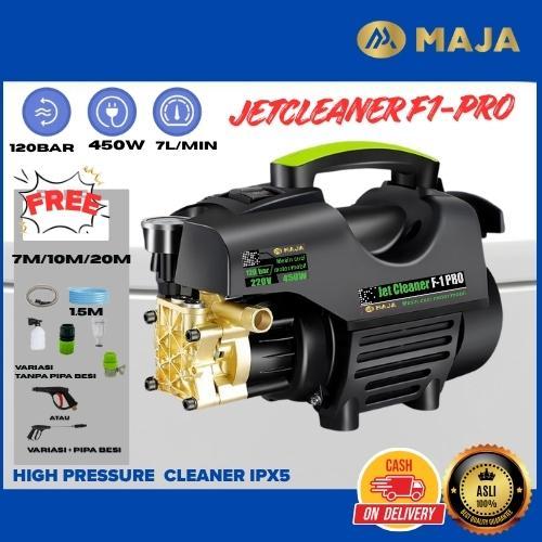 Premium Maja F1-Pro Alat Cuci Motor Set Mesin Cuci Mobil Mesin Cuci Motor Jet Cleaner 120Bar 450W