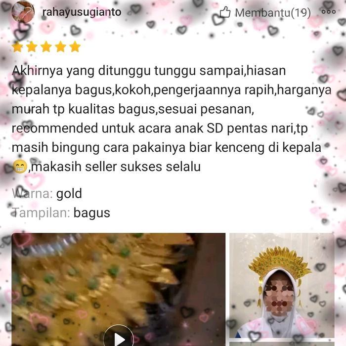 MAHKOTA BALI / MAHKOTA ADAT BALI / MAHKOTA TARI / MAHKOTA KARNAVAL / MAHKOTA KARTINIAN / MAHKOTA