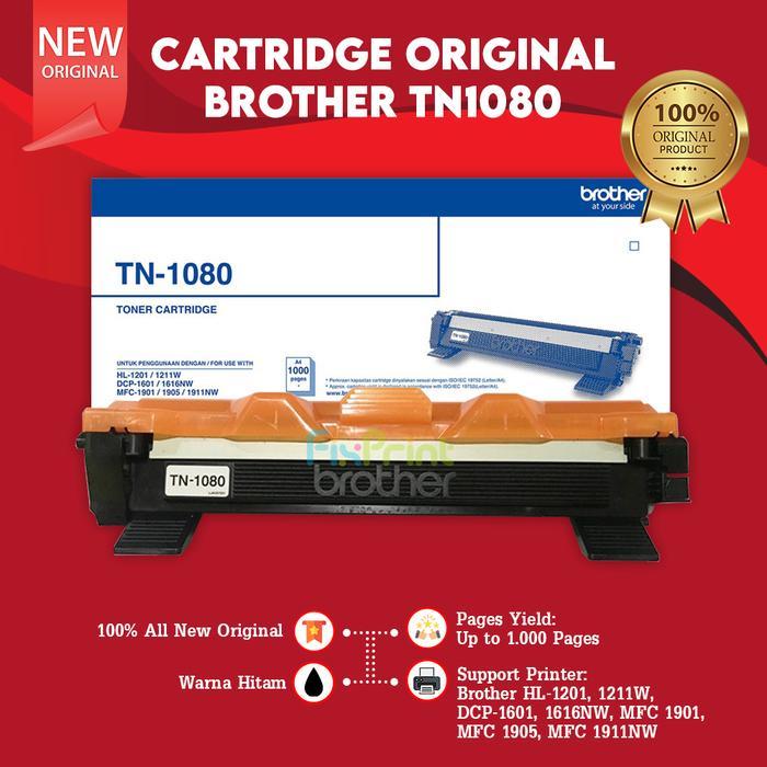 CARTRIDGE ORIGINAL TN1080 PRINTER HL-1201 MFC-1810 1815 HL-1211W