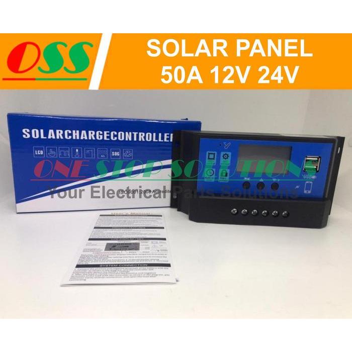 SOLAR PANEL CHARGER CONTROLLER PANEL SURYA 50A 12V 24V