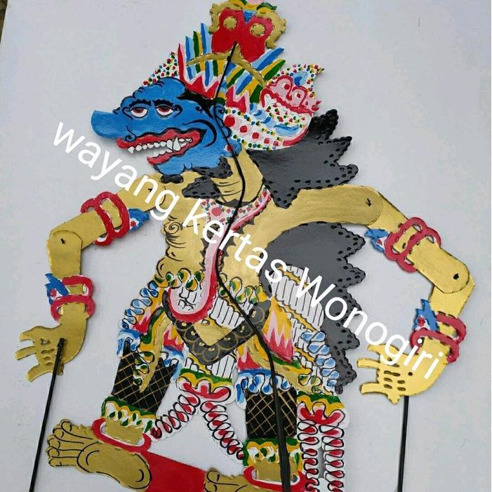 wayang kertas Buto barong Kumbakarna 80 cm jumbo
