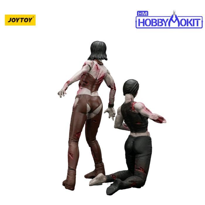 HOT SALE JOYTOY JT01581 DARK SOURCE ZOMBIE FIGURE FEMALE WRESTLERS TERMURAH