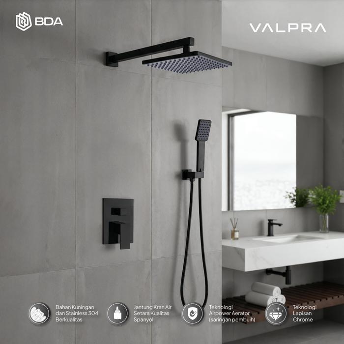 ((DISKON)) Valpra Shower Tanam Concealed Set Lengkap Keran Panas Dingin Kamar Mandi Modern V-CS 5701