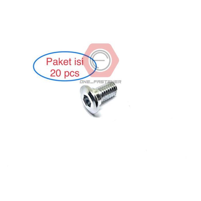 20 pcs BAUT Disc CAKRAM piringan KLX Chrome 150 DTRACKER M8X15 kawasaki L6