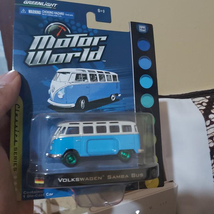 Greenlight Volkswagen Samba Bus Blue GREEN MACHINE