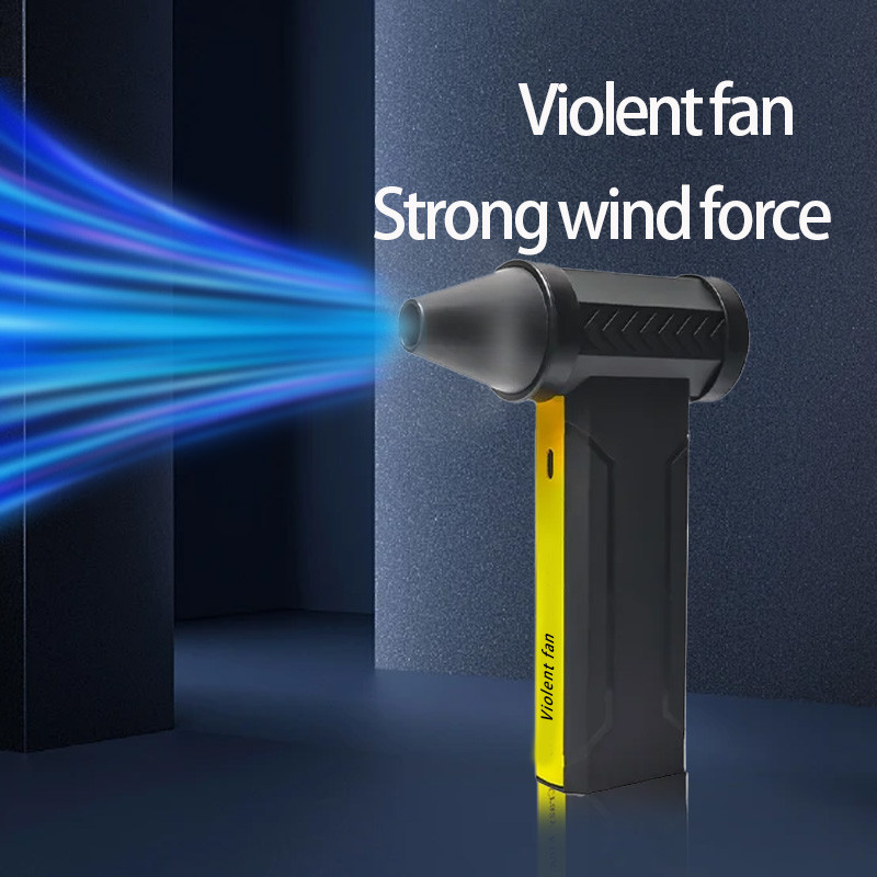 Electric Turbo Jet Fan 160000 RPM Brushless Motor High-Speed Turbo Violent Fan USB Rechargeable