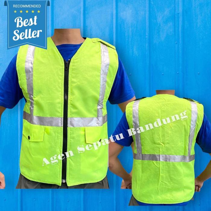 AGEN Rompi Parasit / Rompi Safety / Rompi Proyek / Rompi Parkir / Rompi Motor GROSIR COD