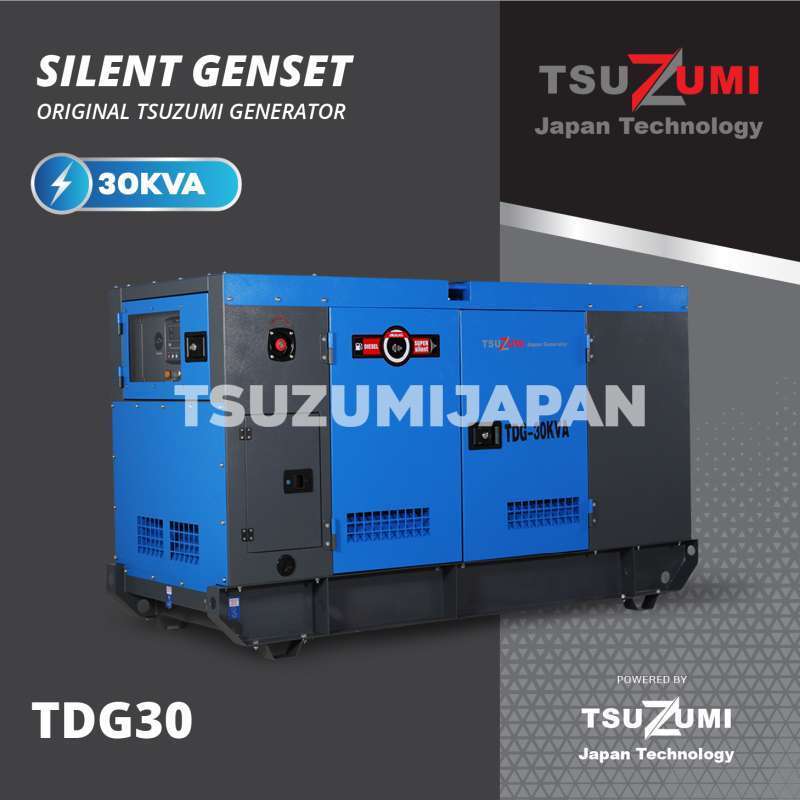 Genset Silent 30 KVA Tsuzumi