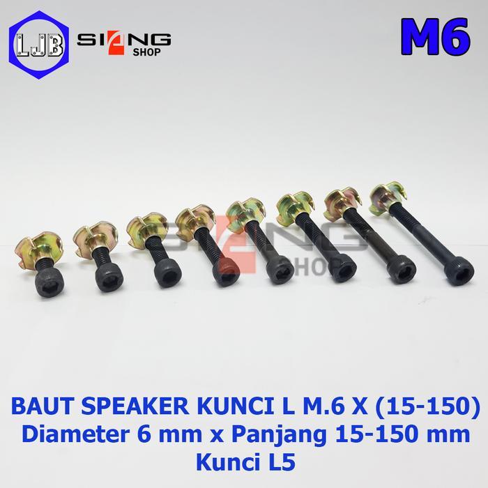 Per 25bj Baut Speaker Cakar Baut L M6 panjang 15 sd 150mm