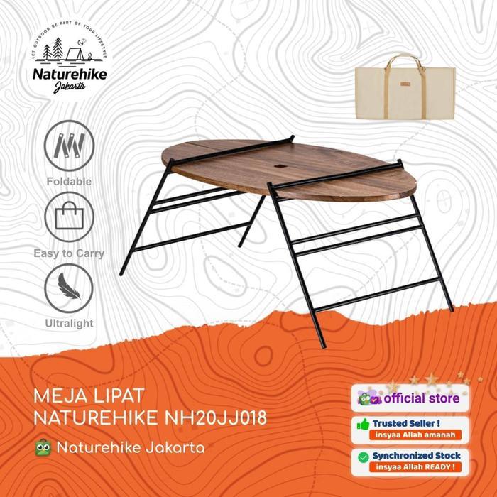 DISKON MEJA LIPAT NATUREHIKE NH20JJ018 PORTABLE OUTDOOR CAMPING BBQ PIKNIK