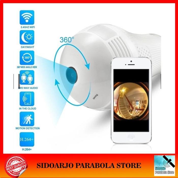 Cctv Ip Camera Lampu Bohlam Ipcam Bulb Panorama 360 Vr Hd Bisa Suara Tbk