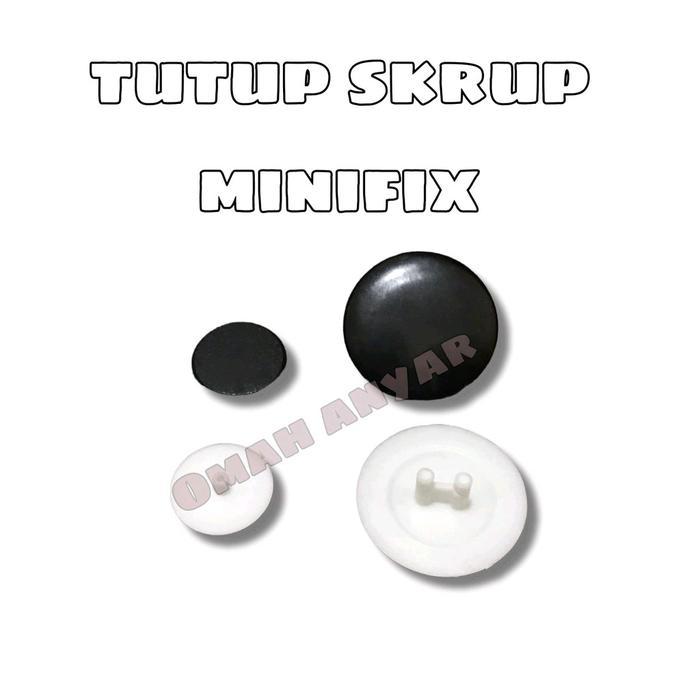 1 BUNGKUS (100 PCS) Tutup Skrup Sekrup Cover Minifix Olimpik MF-15 MF-25