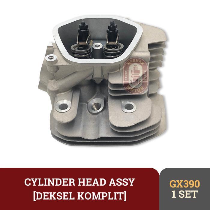 CYLINDER HEAD ASSY GX390 13HP DEKSEL KOMPLIT MESIN PENGGERAK GX390 13HP