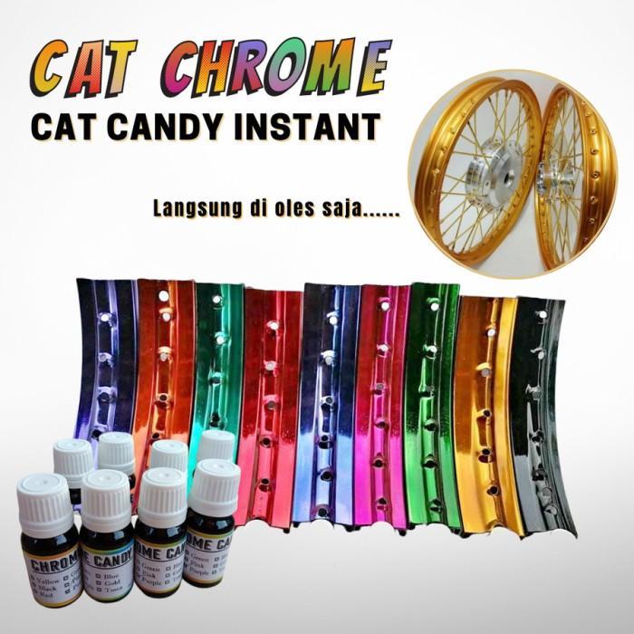 Cat Oles Candy Paint Pewarna Chrome Pelapis Logam - Cat Velg Cat velg motor permanen/Cat velg motor