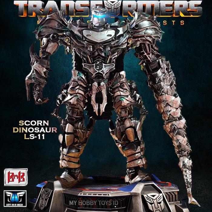 Mainan Action Figure Robot Transformers BMB LS11 AM01 Scorn Dinosaurus