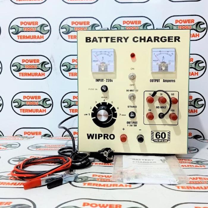 Charge Aki 60A WIPRO Battery Charger Accu WP 60 A Charger Aki Cas