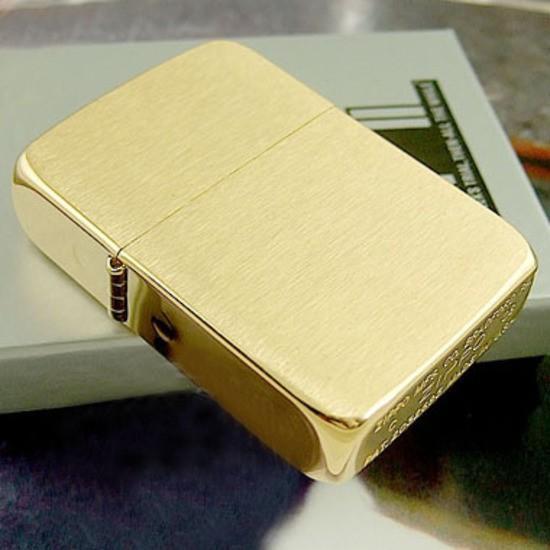 Zippo Vintage Rep 1941 Brushed Brass 1941B Made In Us