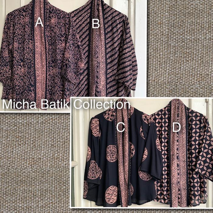 Outer Batik Paris: Cardigan Sogan Cream