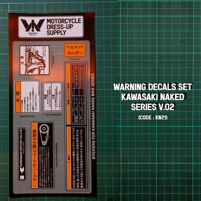 TERBARU Warning Decals JDM/Sticker detail JDM/Sticker peringatan JDM/Stiker Detail JDM Kawasaki